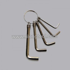 5-PCS Hex Key Sets packaged by spring ring