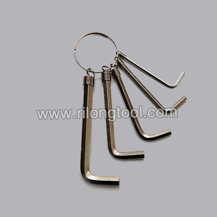 Customized Supplier for 5-PCS Hex Key Sets packaged by spring ring for Hongkong Factory