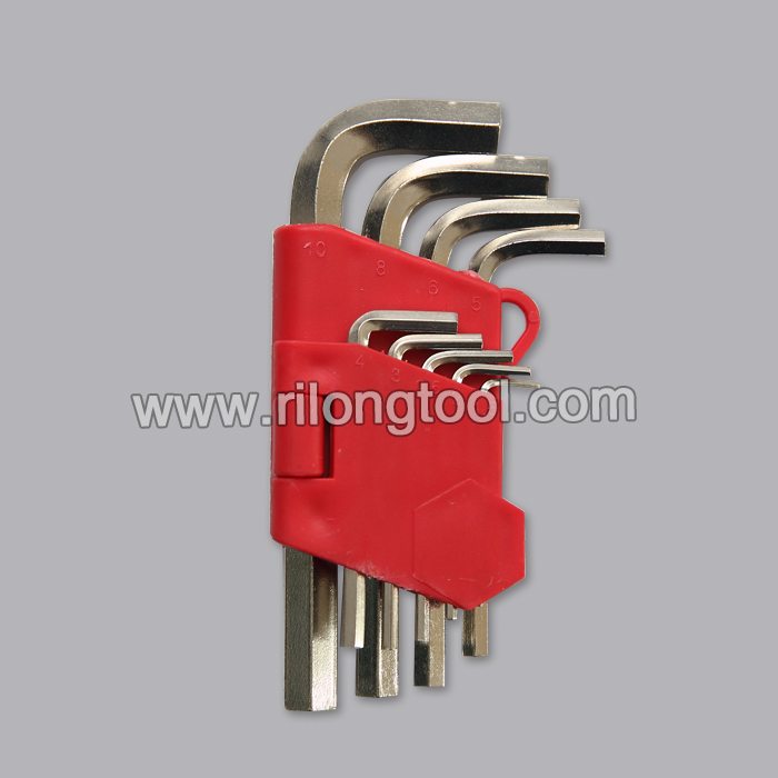 Factory directly provide 9-PCS Hex Key Sets packaged by folded plastic frame for Mauritius Manufacturers