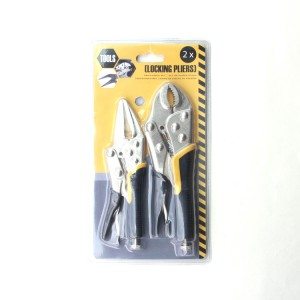 2-PCS Backhand Locking Pliers Sets with Jackets