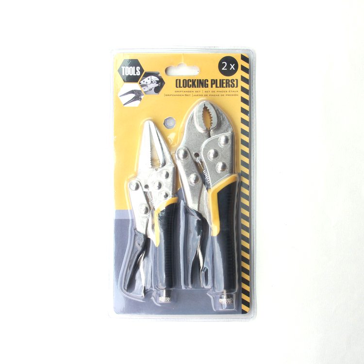 Big discounting 2-PCS Backhand Locking Pliers Sets with Jackets Toronto Manufacturers
