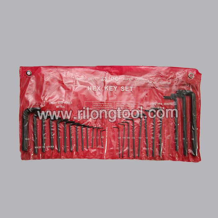 7 Years manufacturer 25-PCS Hex Key Sets packaged by PP bag for Dubai Manufacturer