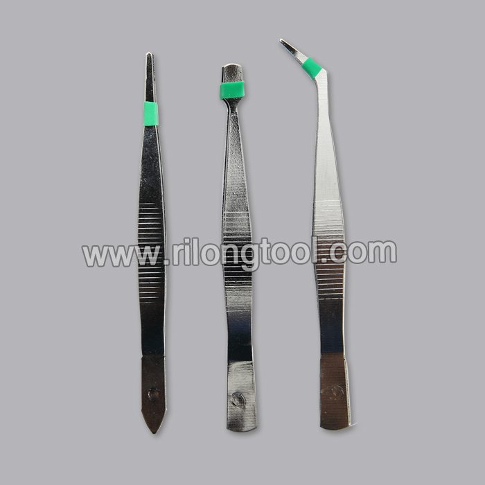 High Quality Industrial Factory 3-PCS Small Tweezer Sets Factory for Kyrgyzstan