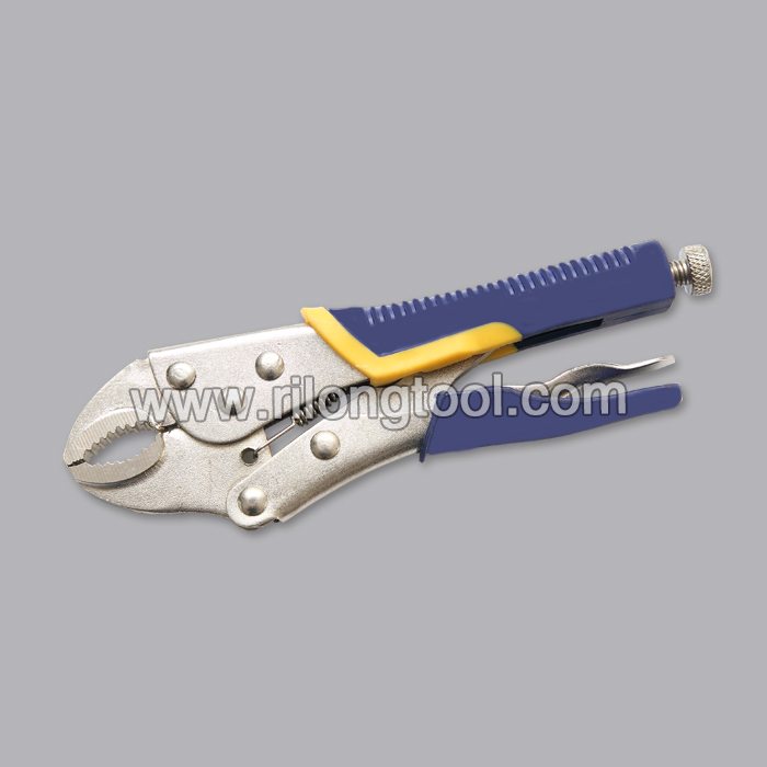 professional factory provide 10″ Backhand Round-Jaw Locking Pliers with Jackets for Greenland