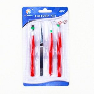 4-teiliges Pinzetten-Set