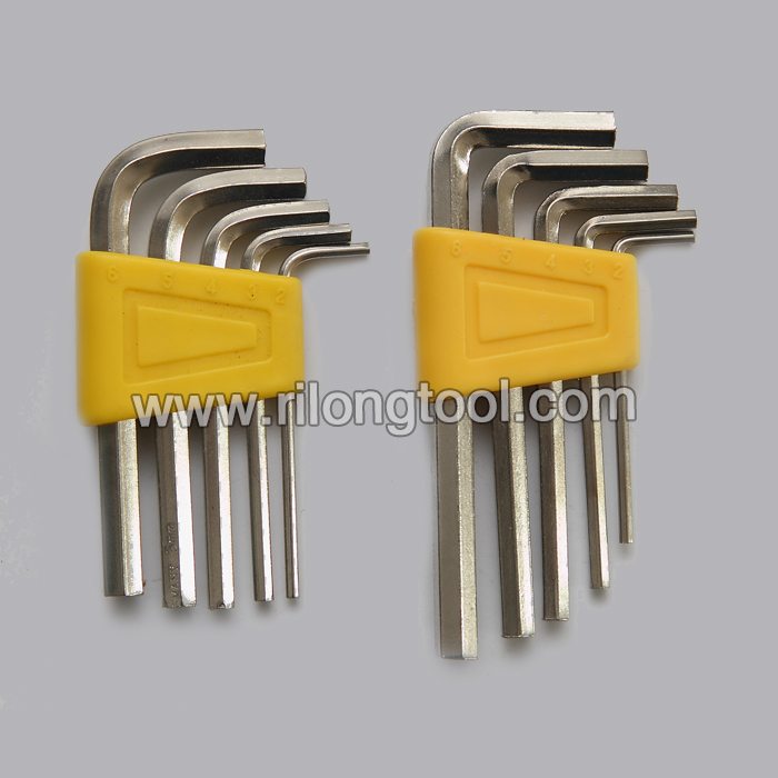 Hot sale good quality 5-PCS Hex Key Sets packaged by plastic frame to Gabon Manufacturers