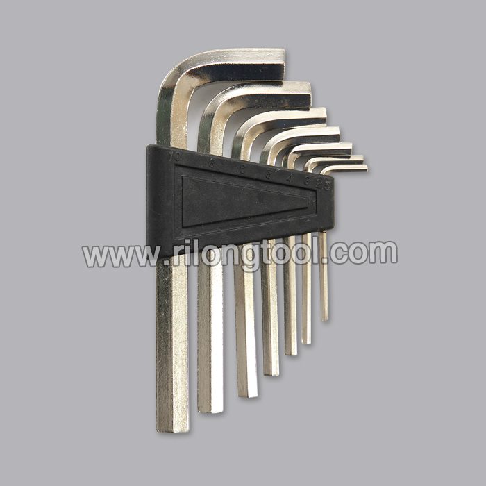 7-PCS Hex Key Sets packaged by plastic frame