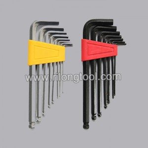 8-PCS Ball-point Hex Key Sets معبأة بواسطة إطار بلاستيكي