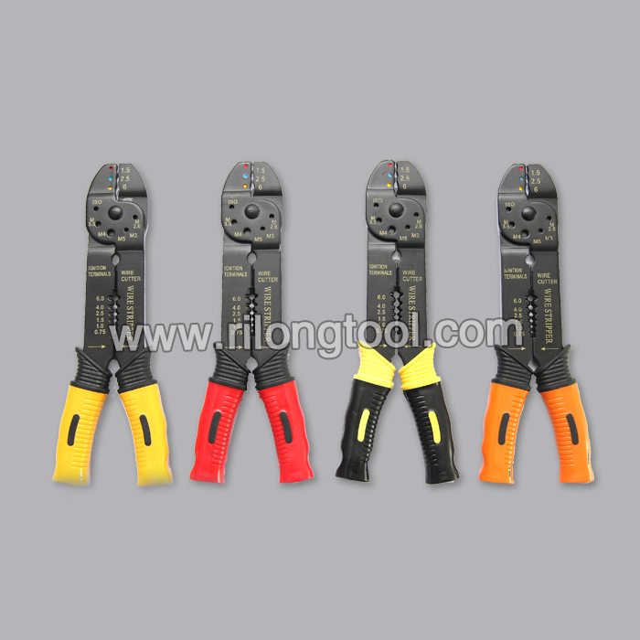 Decapadores de fios e cortadores de cabos com cabo de duas cores