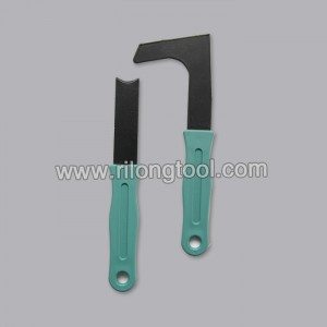 Factory source manufacturing L-shape and Direct-shape Hay Knife with green handle Wholesale to Norway